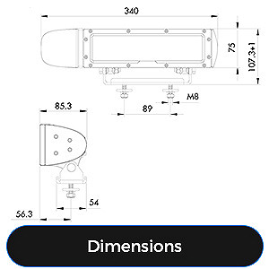 Abrams X Series Snow Plow Lights