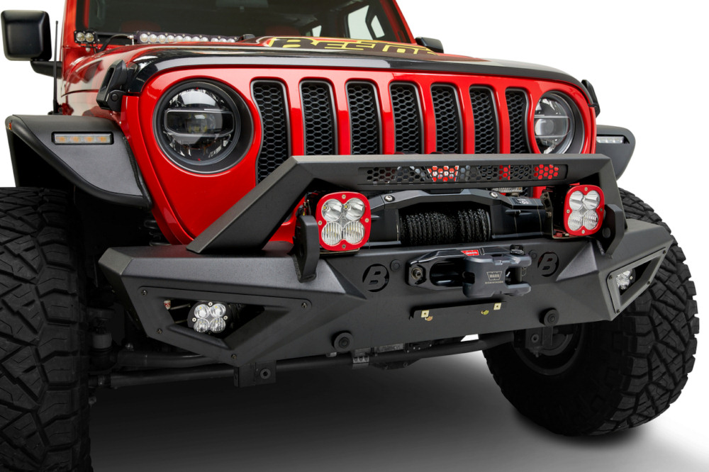 HighRock 4x4™ Granite Series Front Bumper Jeep 2020-2022 Gladiator; 2018-2022 Wrangler JL; Front 