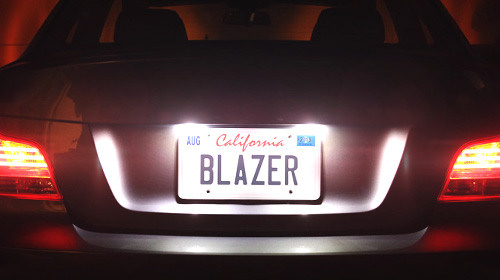 Blazer License - Interior - Back-Up - Utility Lights