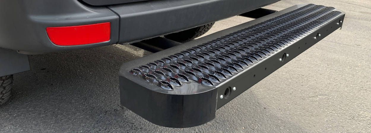 Luverne Impact™ Shock-Absorbing Rear Bumper Step